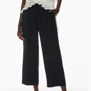 Aritzia Black Effortless Pant Cropped
